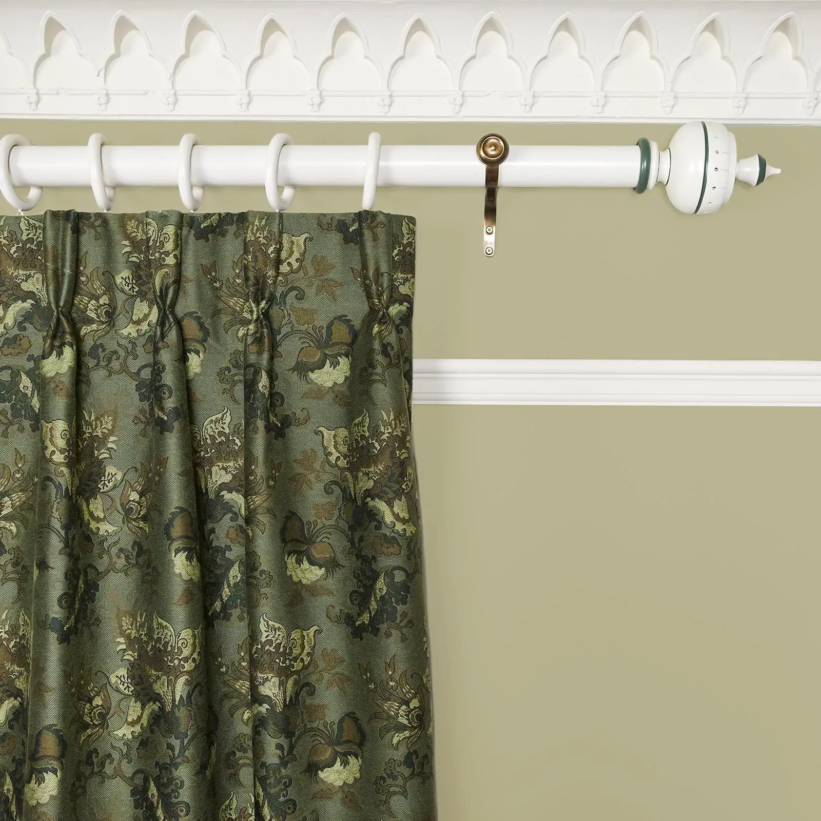 Persephone Jacquard Curtain - Verdigris