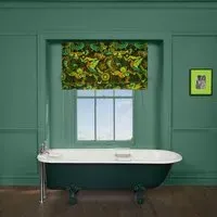 PHANTASIA Roman Blind - Emerald Green, Cotton