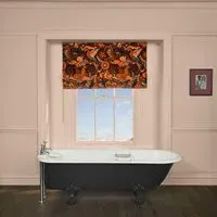 PHANTASIA Roman Blind - Selenite Orange, Cotton