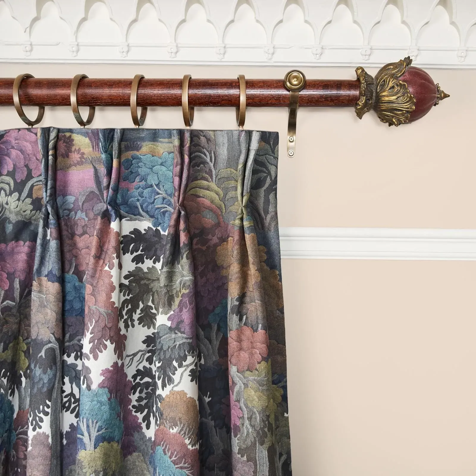 Plantasia Cotton Linen Curtain - Prism image