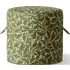 QUERCUS Small Round Hassock - Juniper, Linen