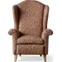 QUERCUS Wingback Chair - Aubergine, Linen