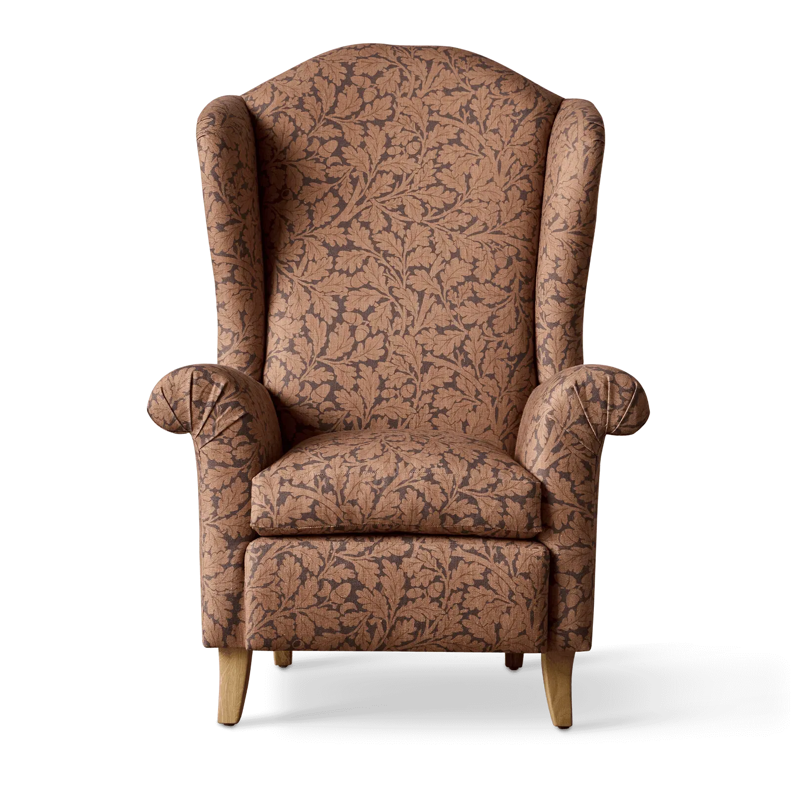 QUERCUS Wingback Chair - Aubergine, Linen image
