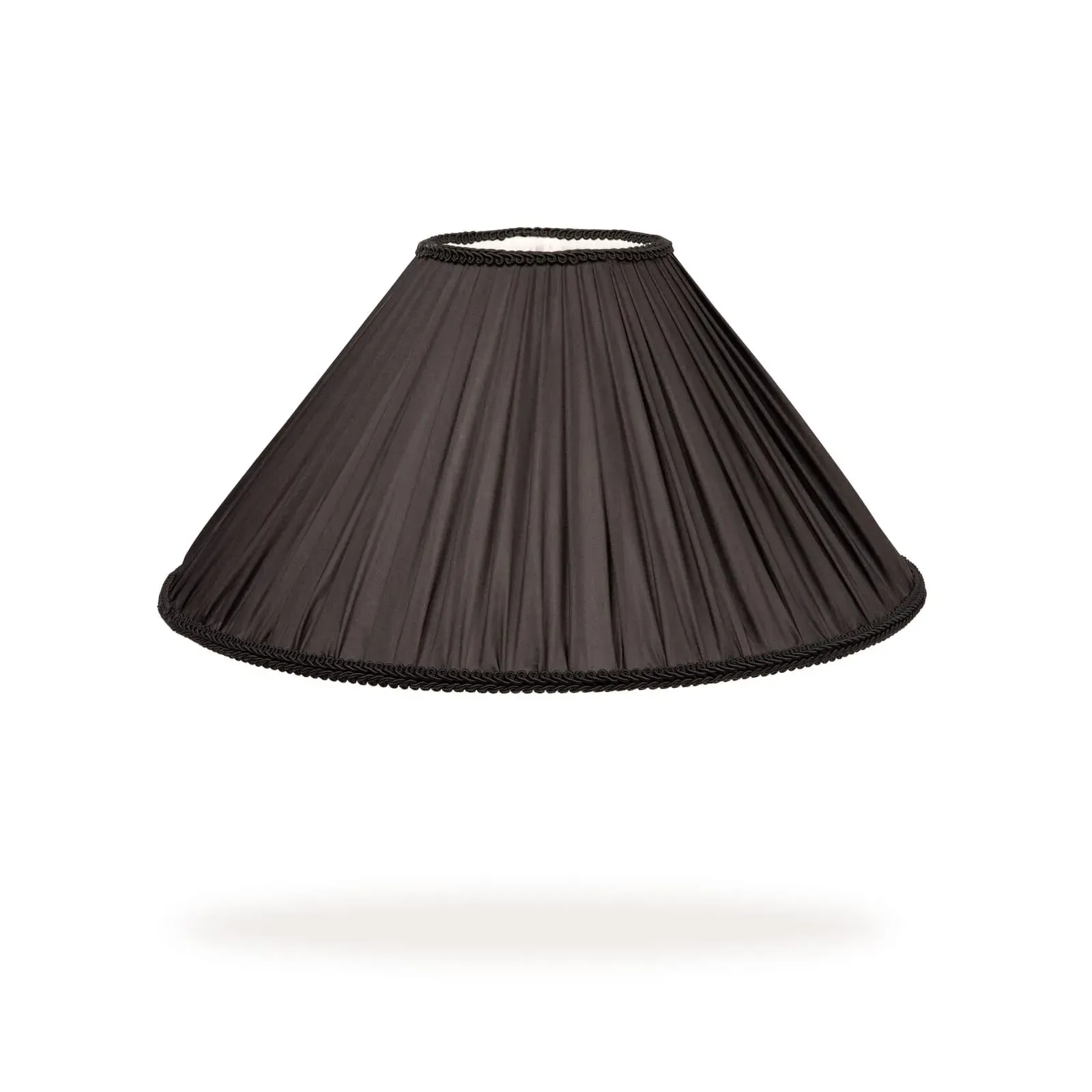 ROMILY Pleated Lampshade - Noir, Silk