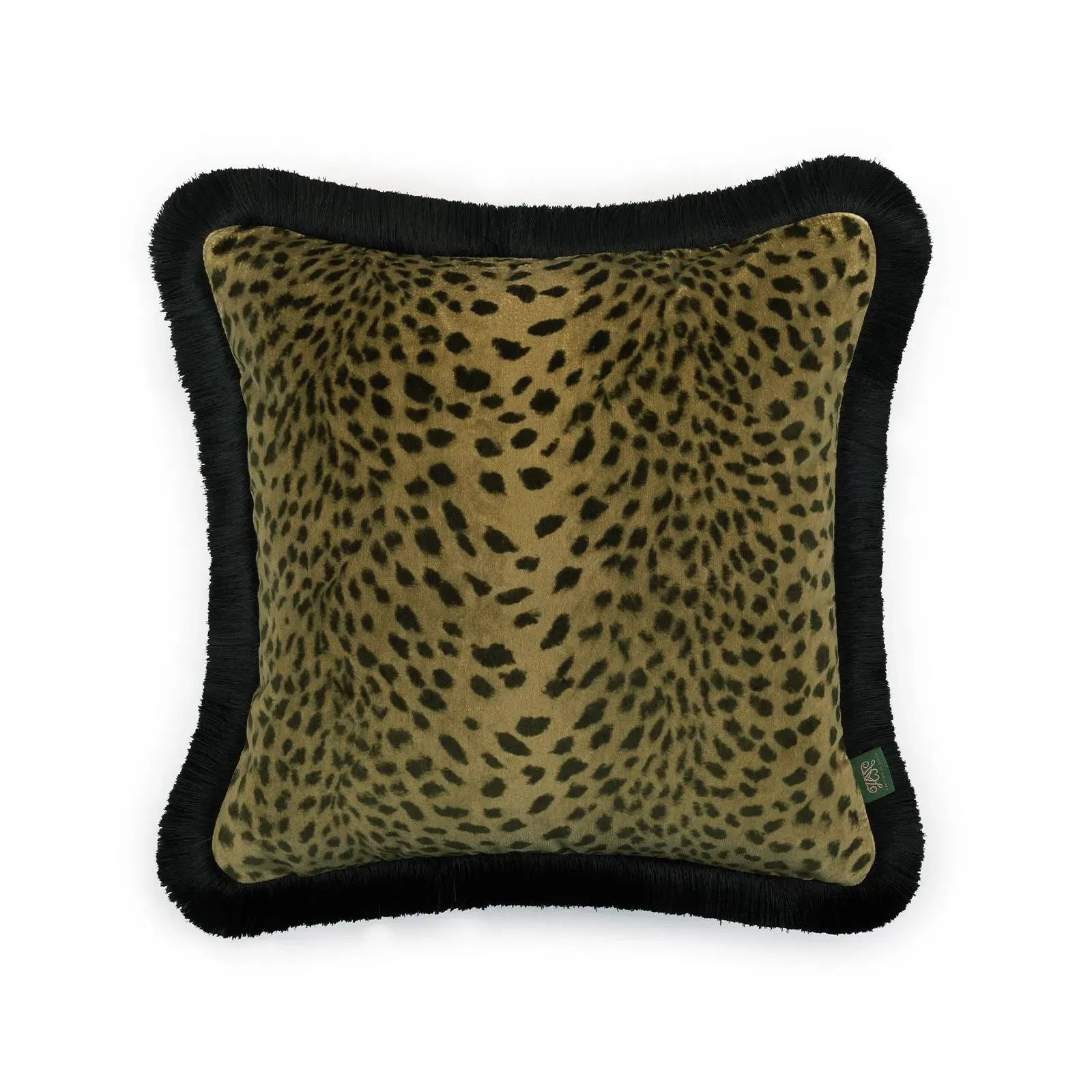 Savanna Velvet Fringed Cushion - Auric product