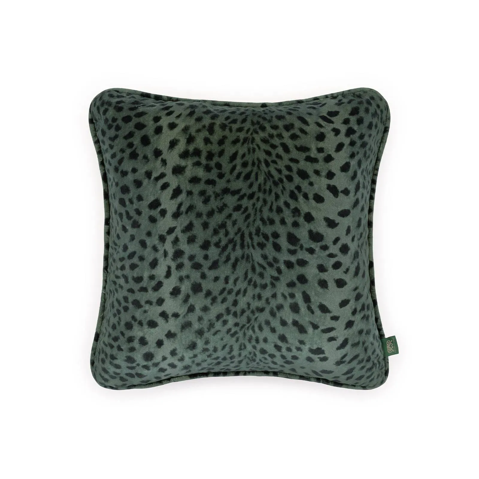 Savanna Velvet Piped Cushion - Lobelia, Cotton product