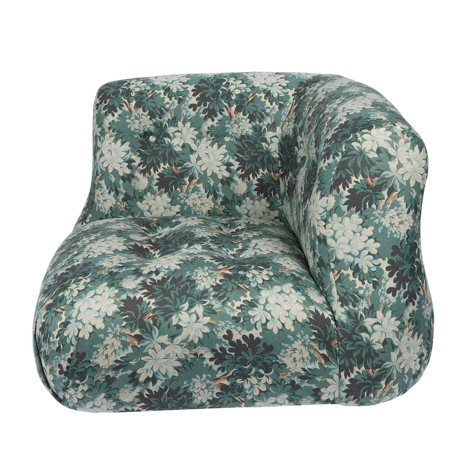 Silva Jacquard Corner Chair - Verde
