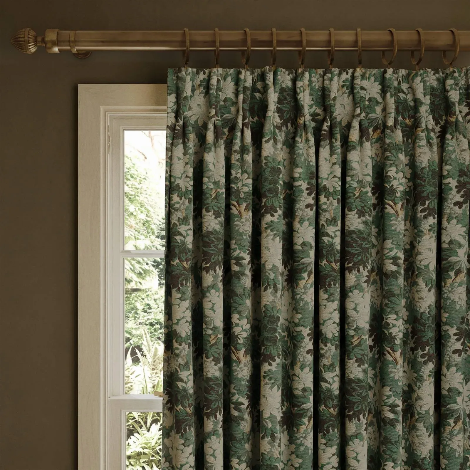 SILVA Jacquard Curtain - Cerulean, Wool-Cotton product