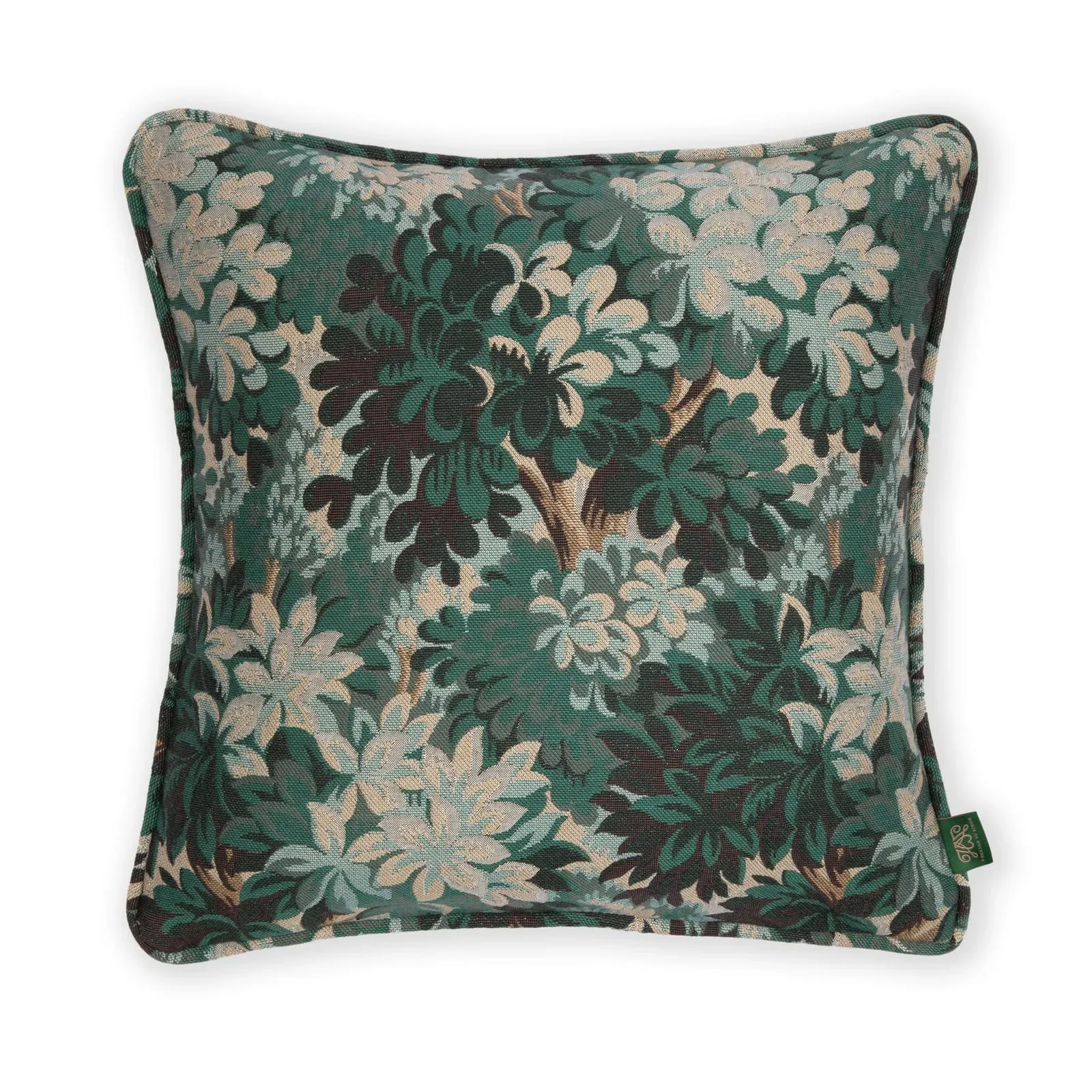 Silva Piped Jacquard Cushion - Cerulean, Wool-Cotton product