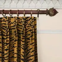 TIGRE Velvet Curtain - Taupe