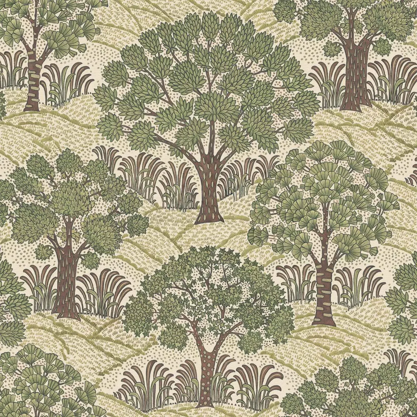 Trees Please Wallpaper - Ecru product