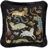 TREMATONIA Medium Jacquard Cushion - Ebony