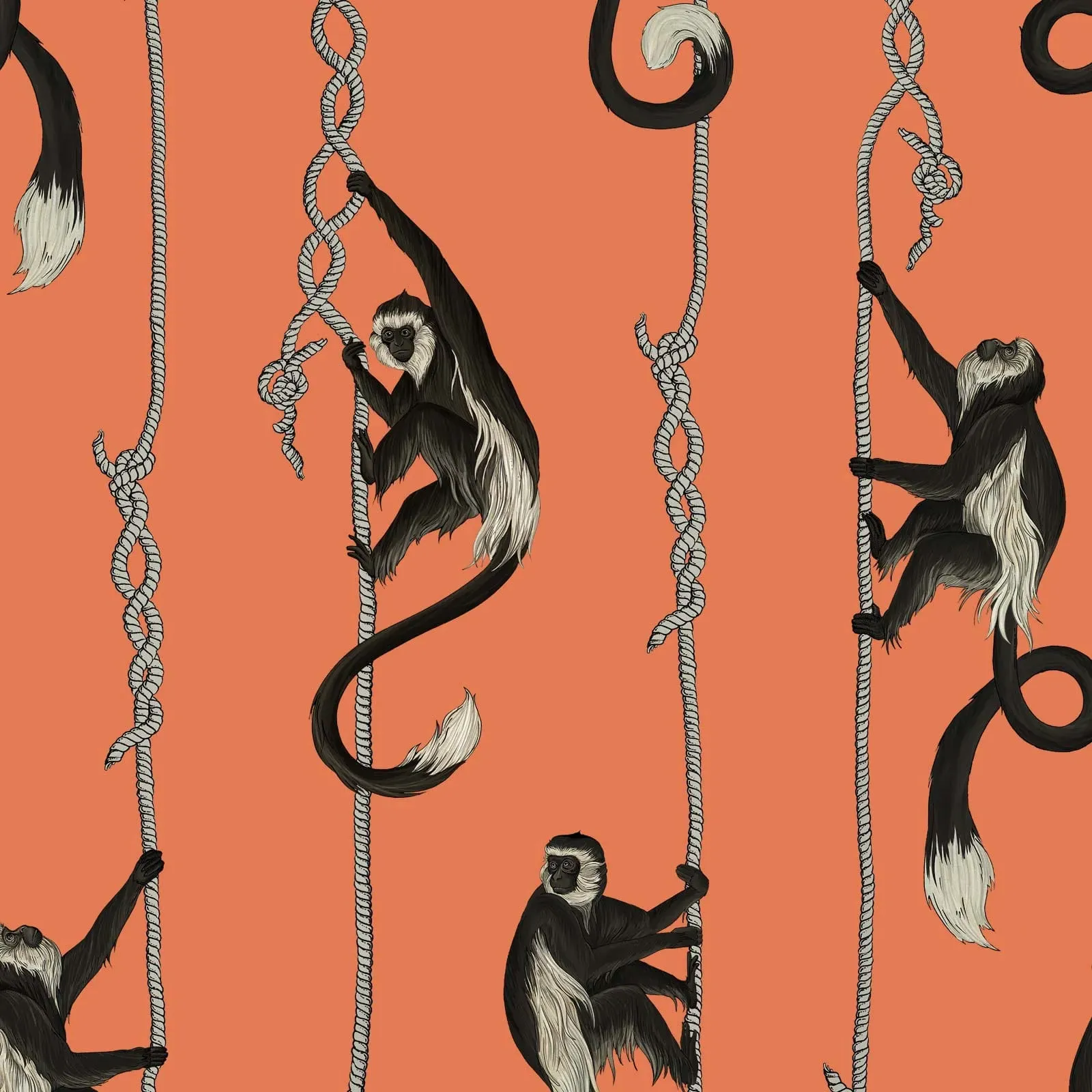 Troop Wallpaper Sample - Salamander Orange product