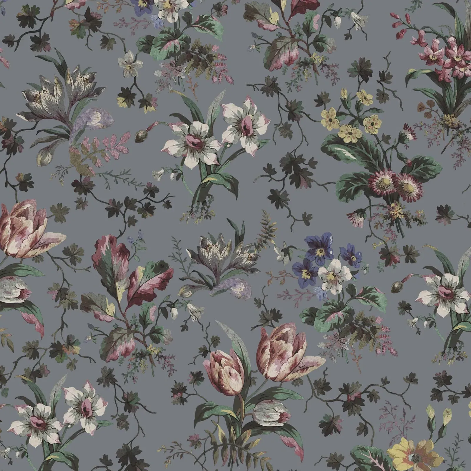 TULIPA Wallpaper Sample - Pewter image