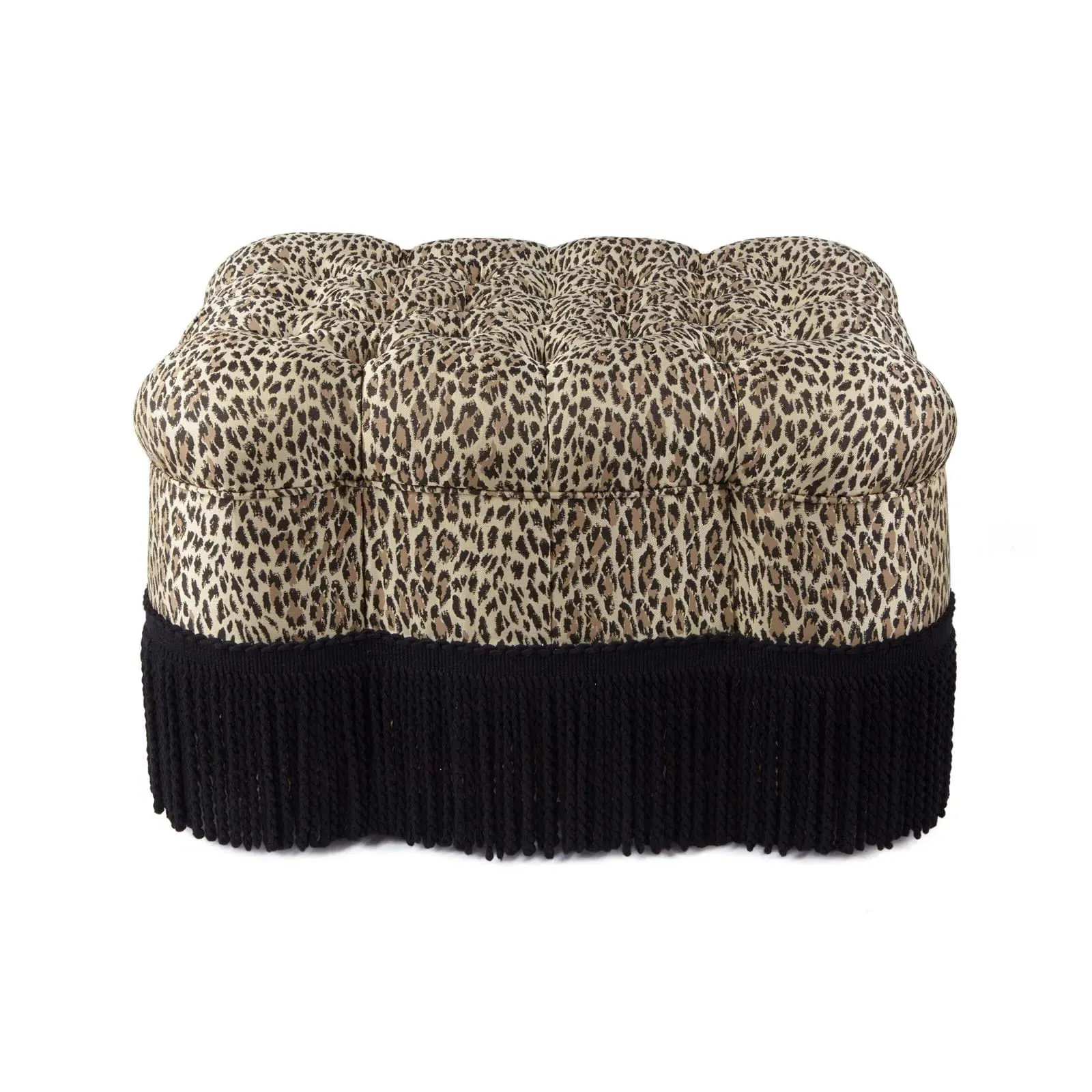Wild Card Kenton Small Ottoman - Butterscotch, Jacquard product