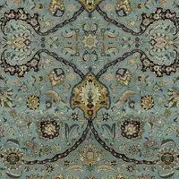 ZANJAN Wallpaper Sample - Blue