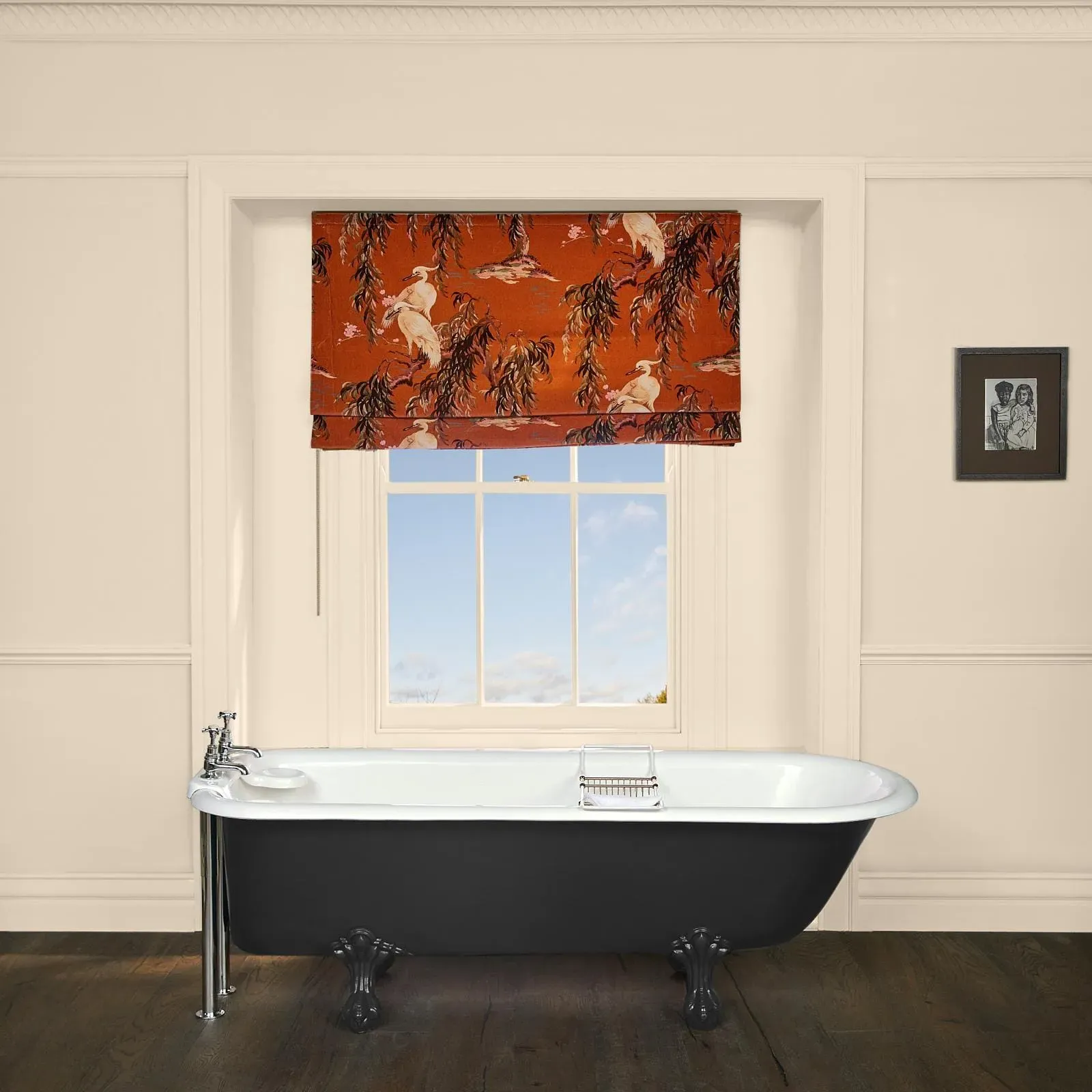ZEUS Roman Blind - Tobacco, Velvet image