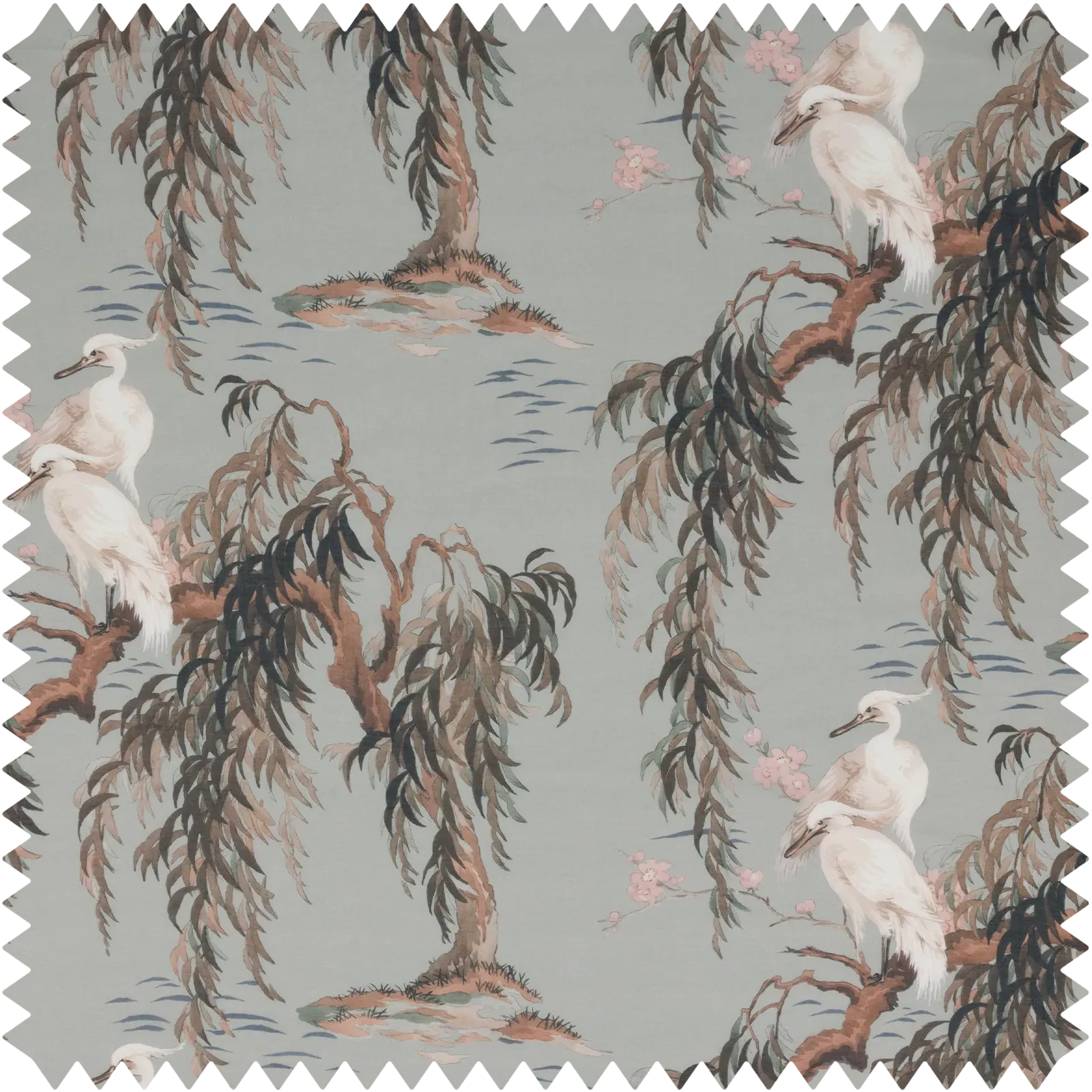 Zeus Sheer Fabric - Eau De Nil, Organic Cotton product