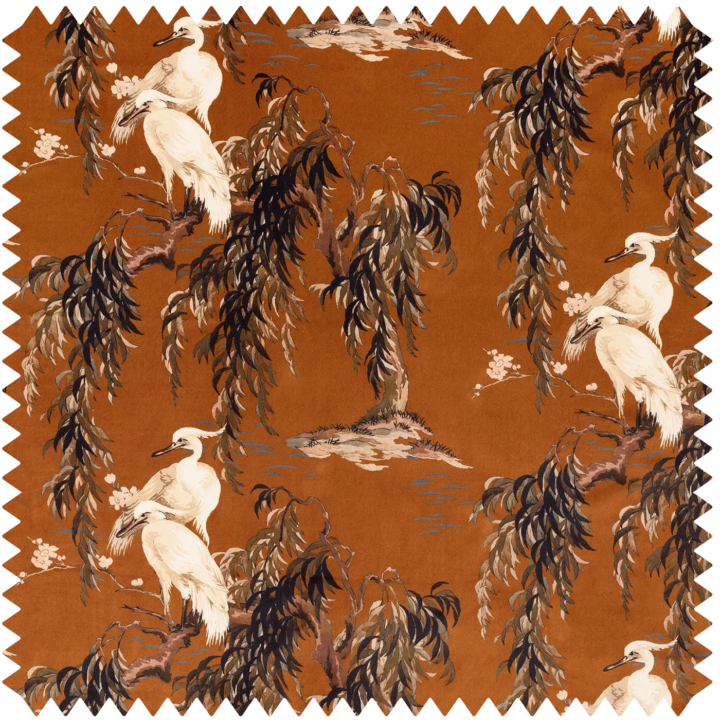 Zeus Velvet Fabric - Tobacco product