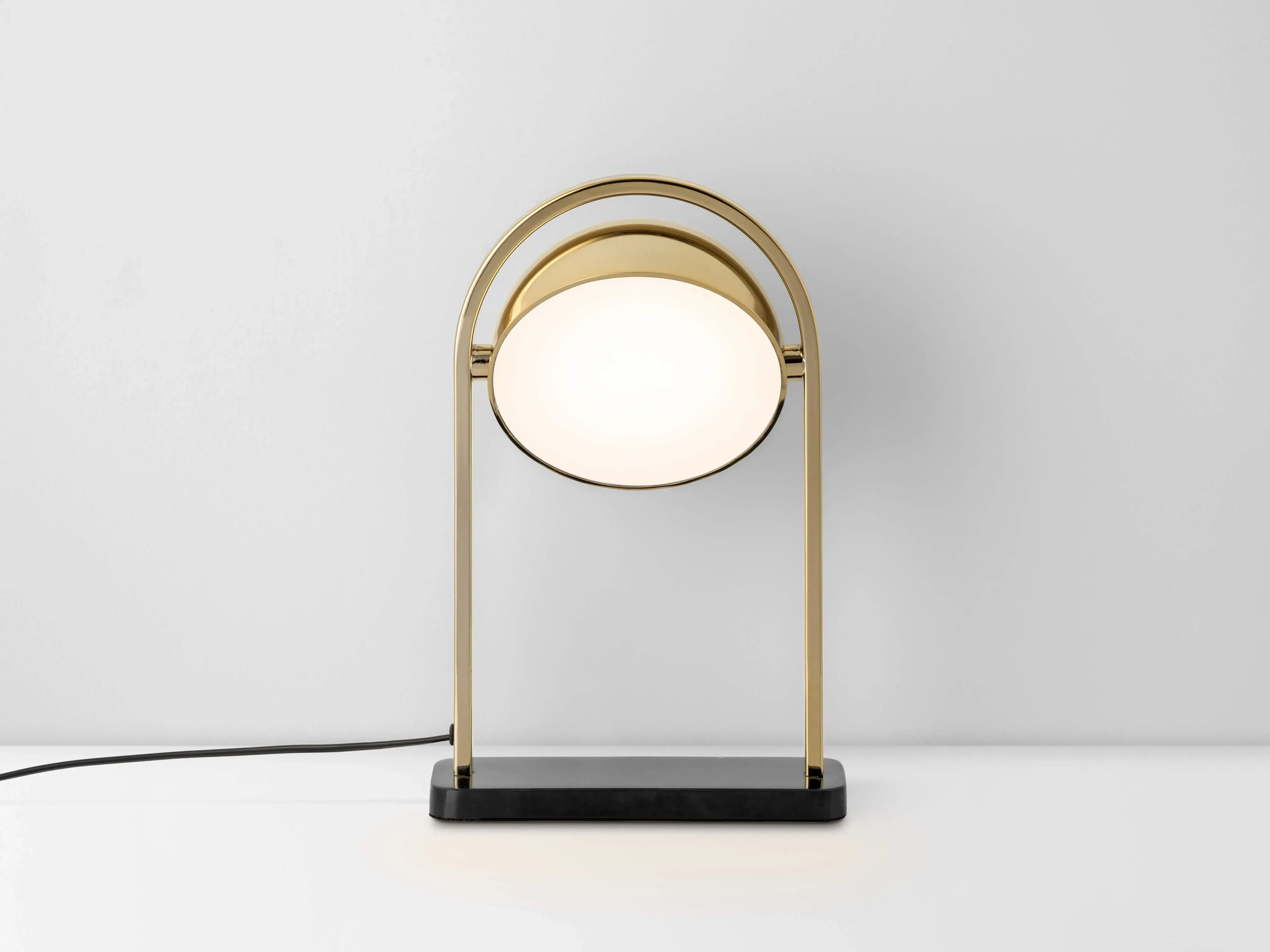 brass-and-marble-led-dome-table-lamp image