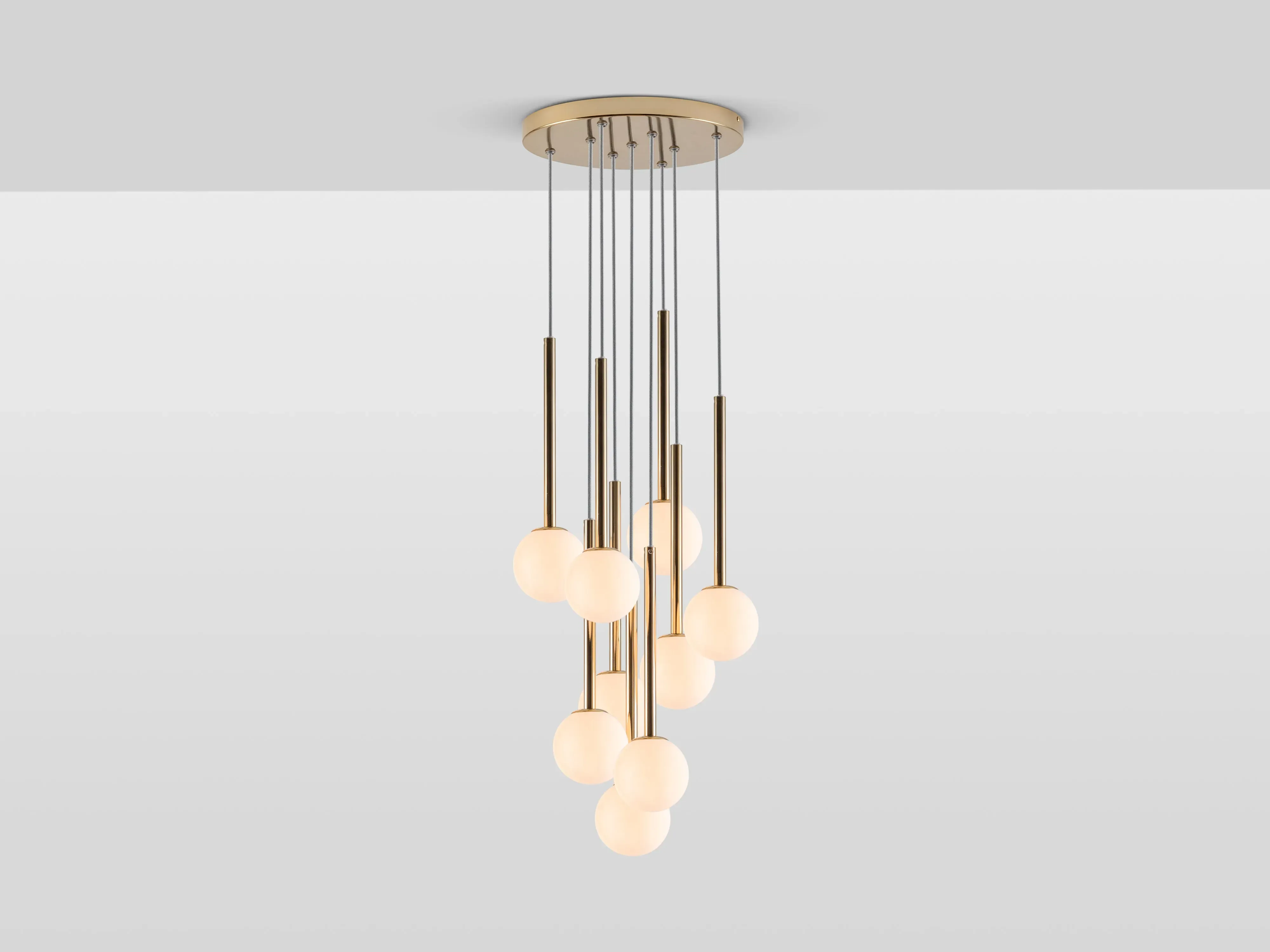 brass-cluster-ceiling-light image