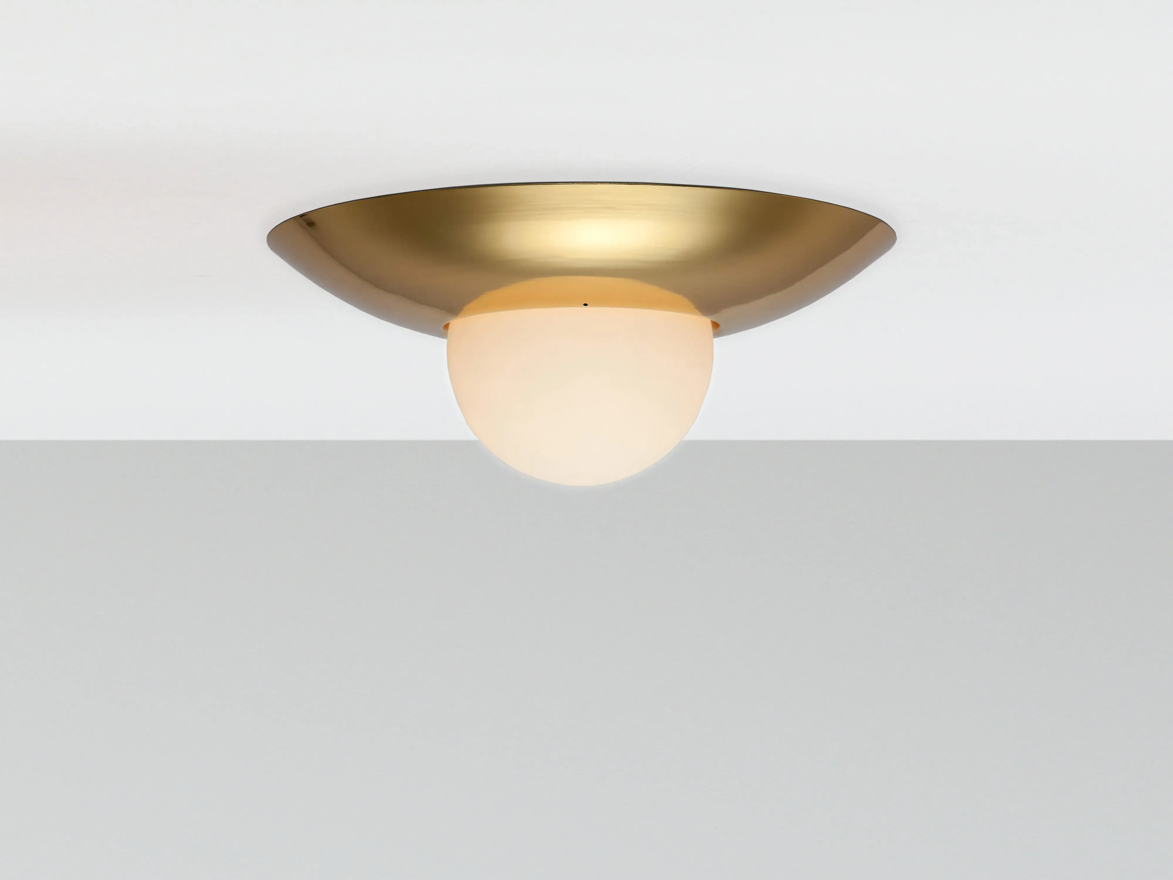 brass-dome-flush-ceiling-light image