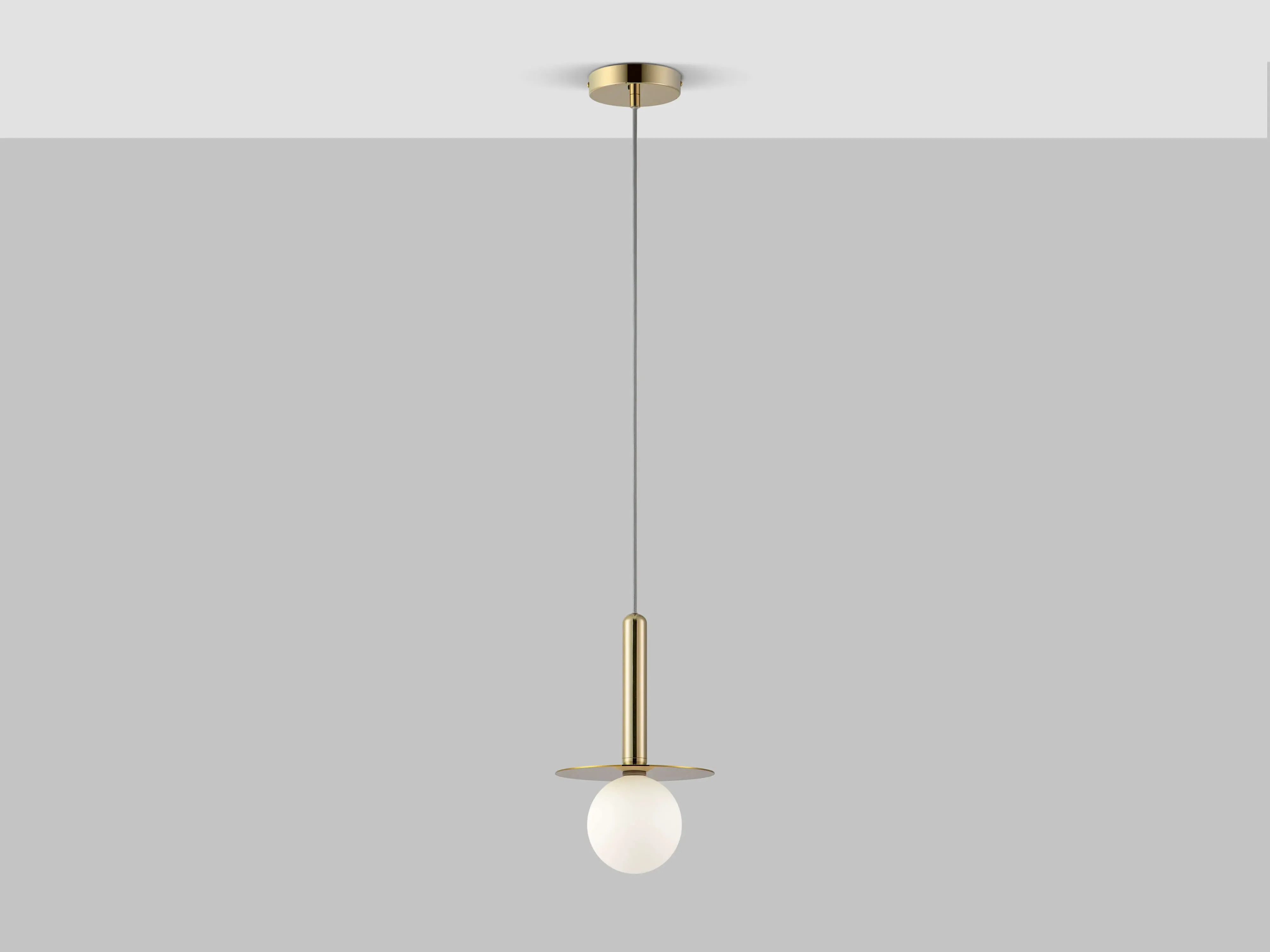 brass-plate-pendant-light image