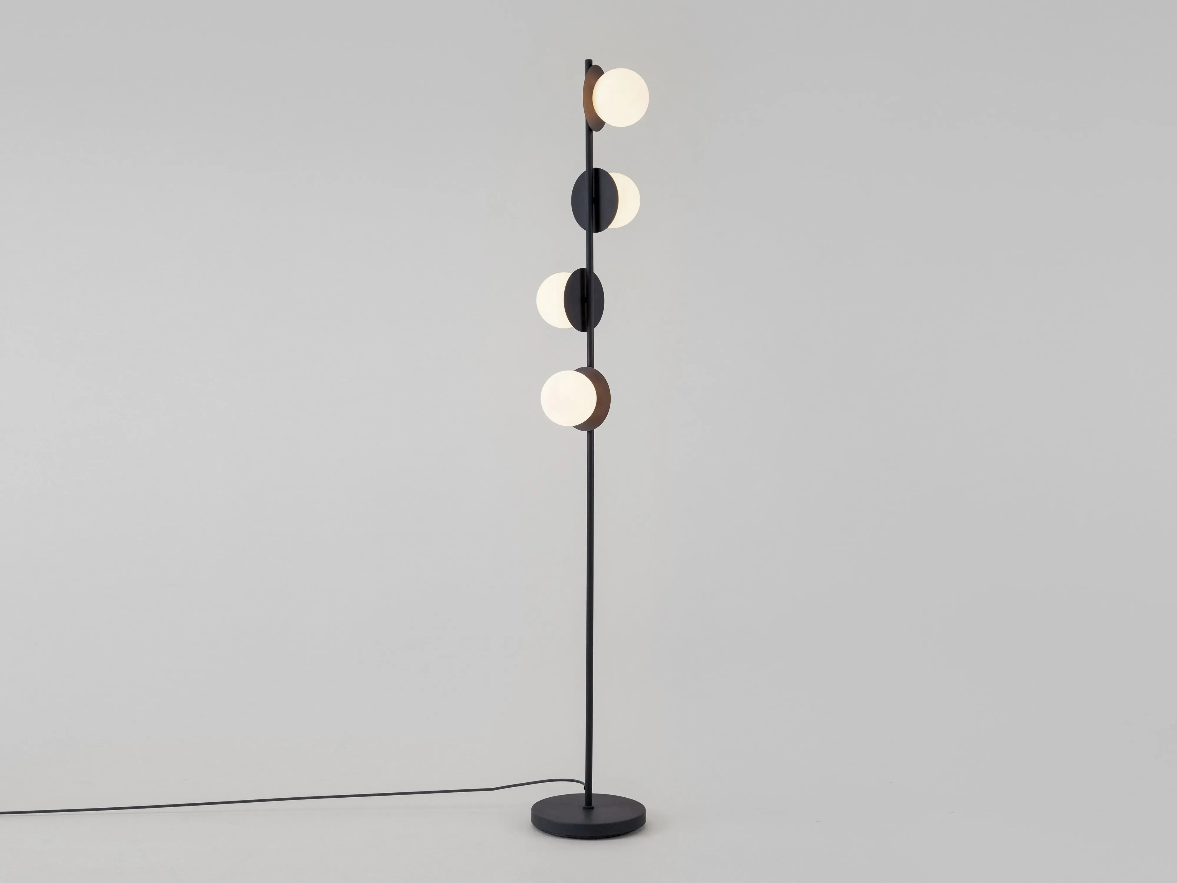 charcoal-grey-opal-disk-floor-lamp image