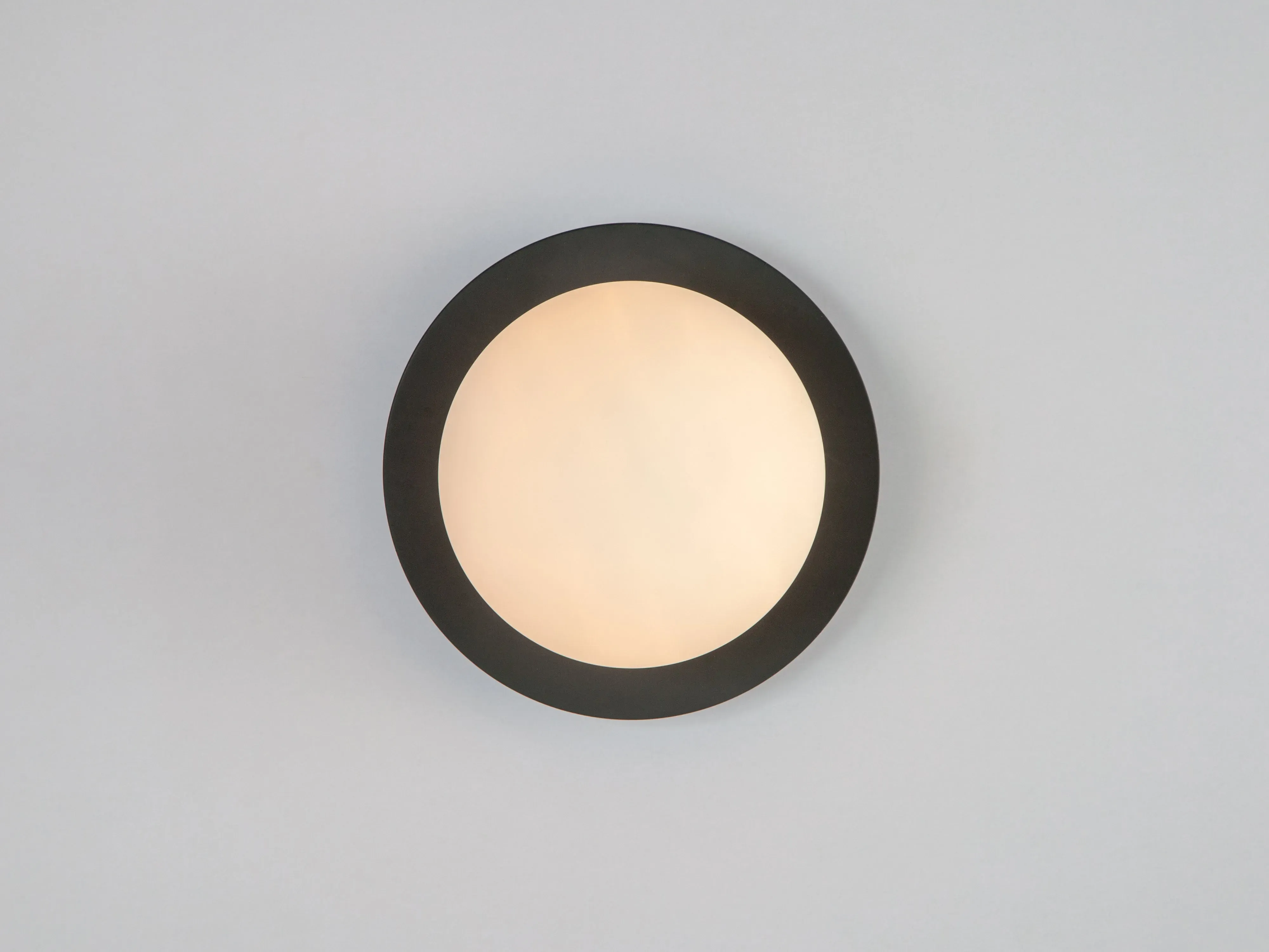 charcoal-grey-opal-disk-wall-light image