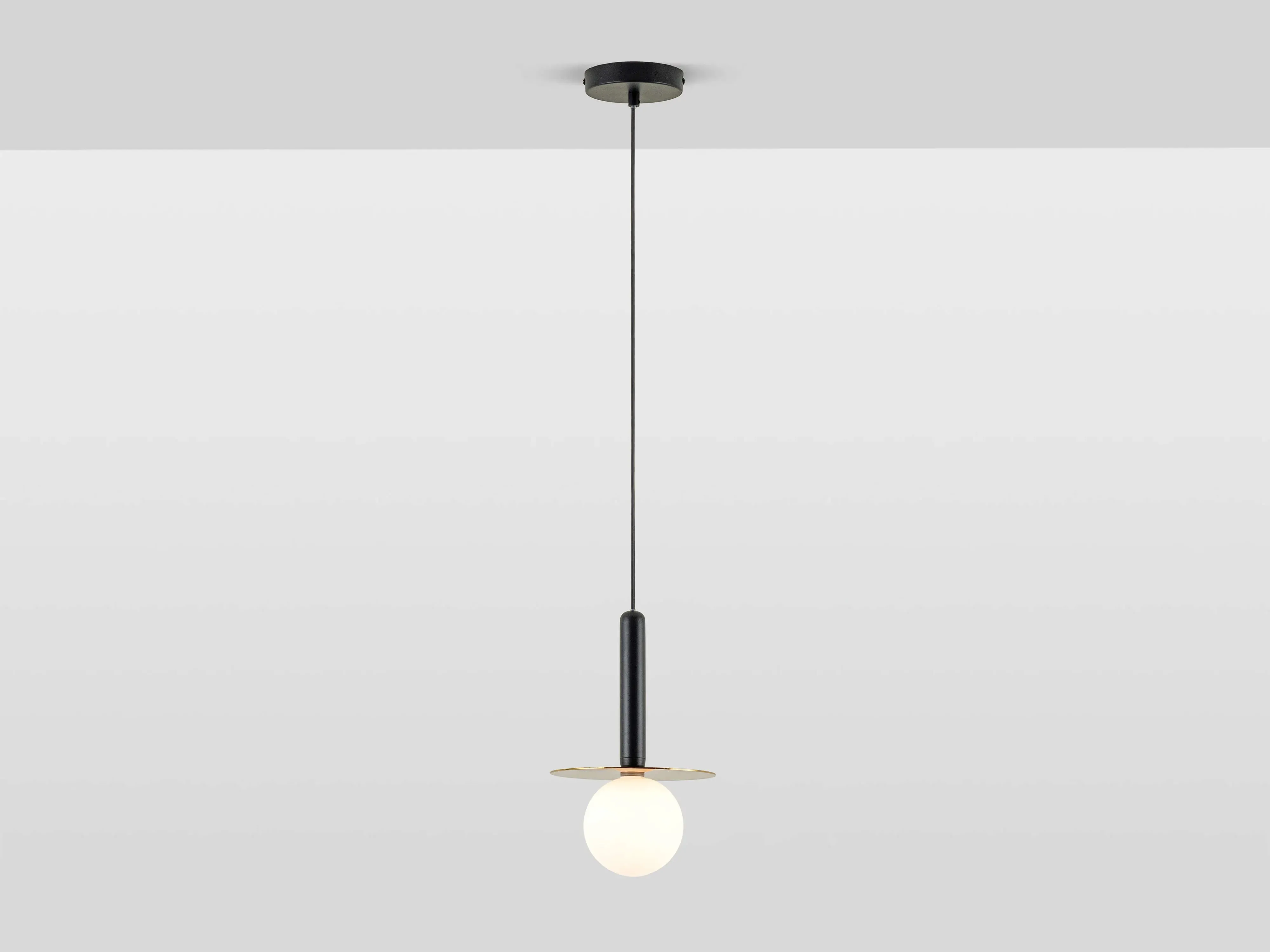 charcoal-grey-plate-pendant-light image