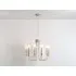 10 Light Glass Arm Chandelier - Sand