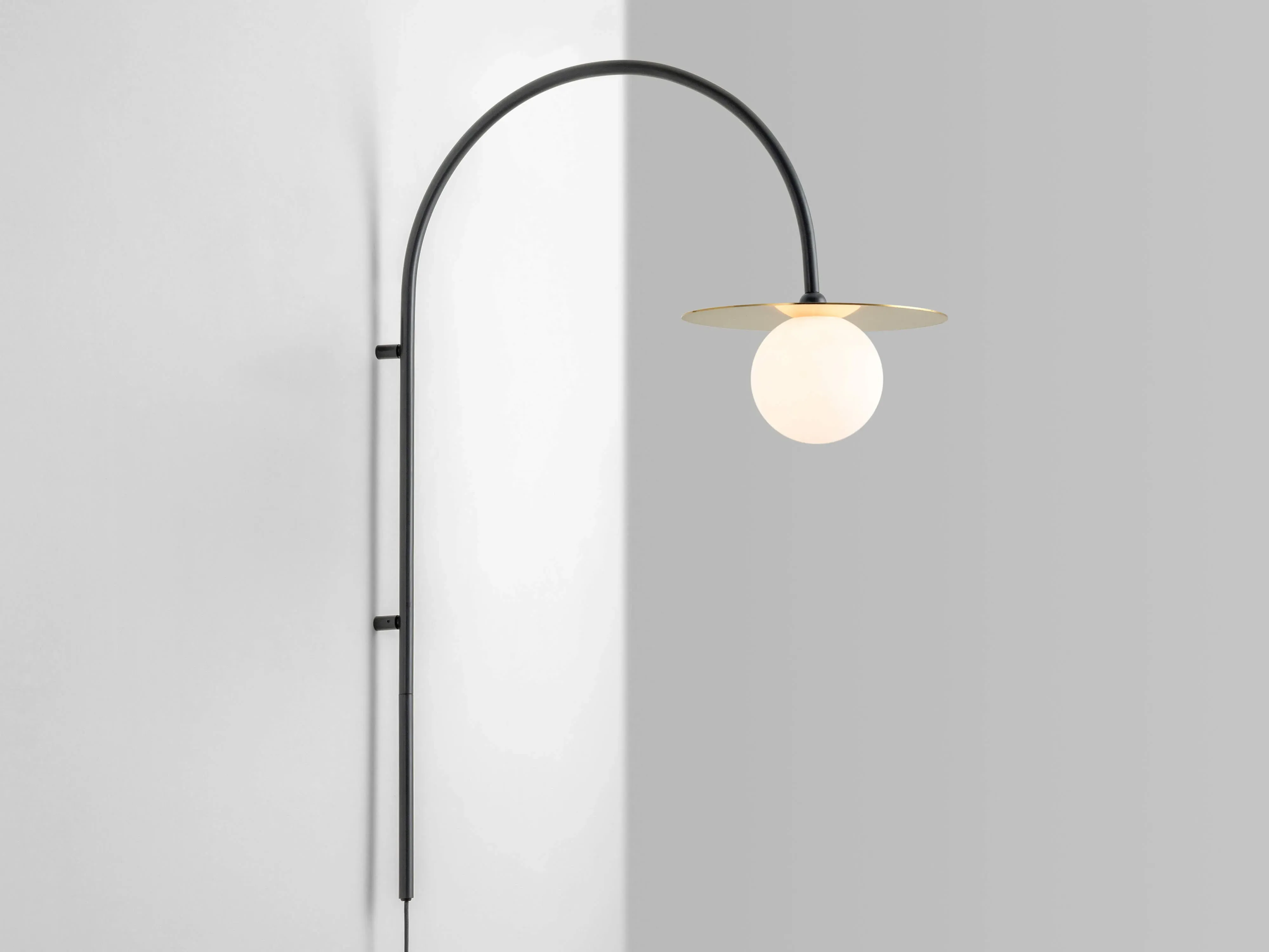 Arch Wall Light - Charcoal Grey, Metal image