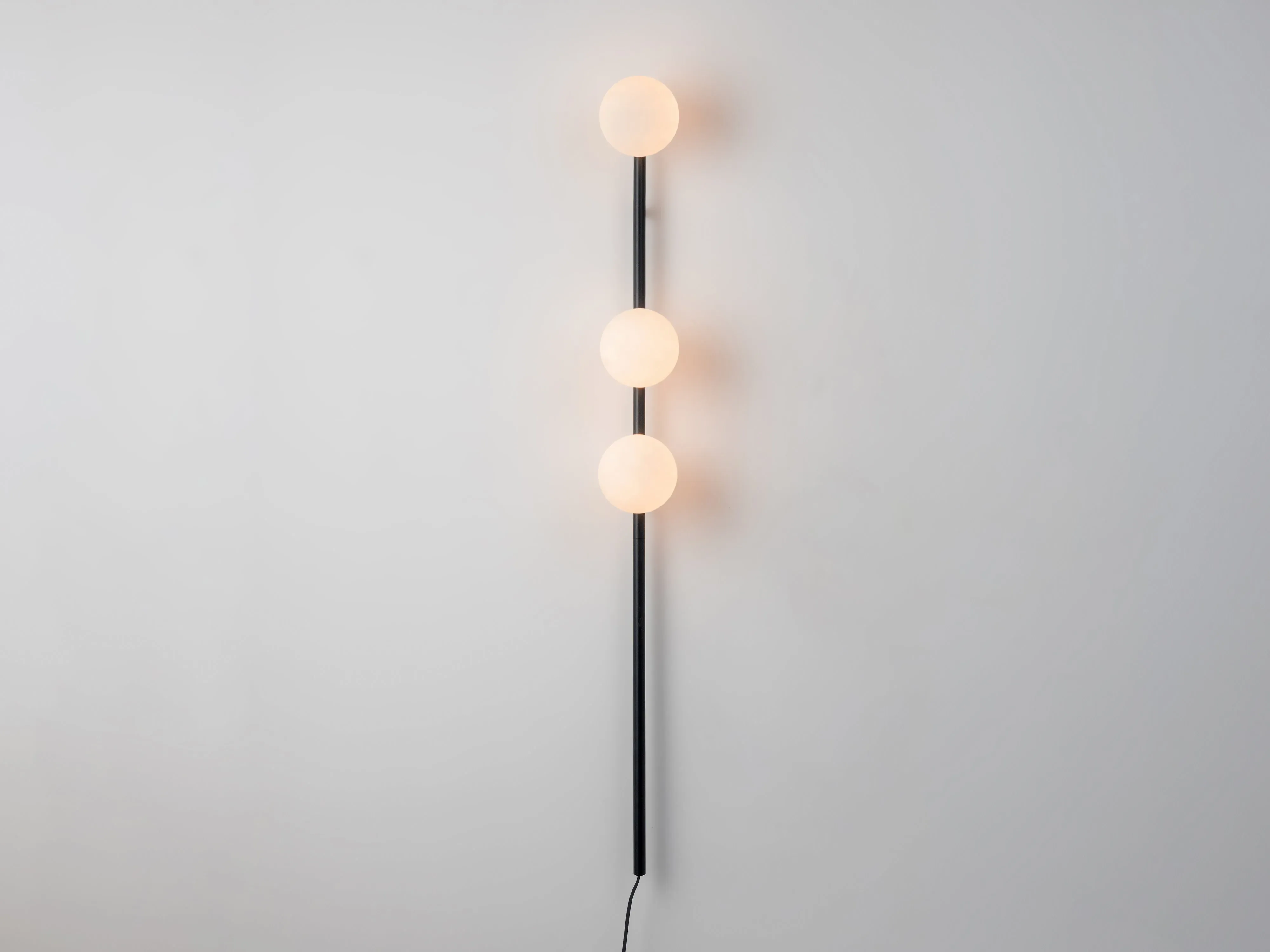 Bar Opal Ball Wall Light - Charcoal Grey