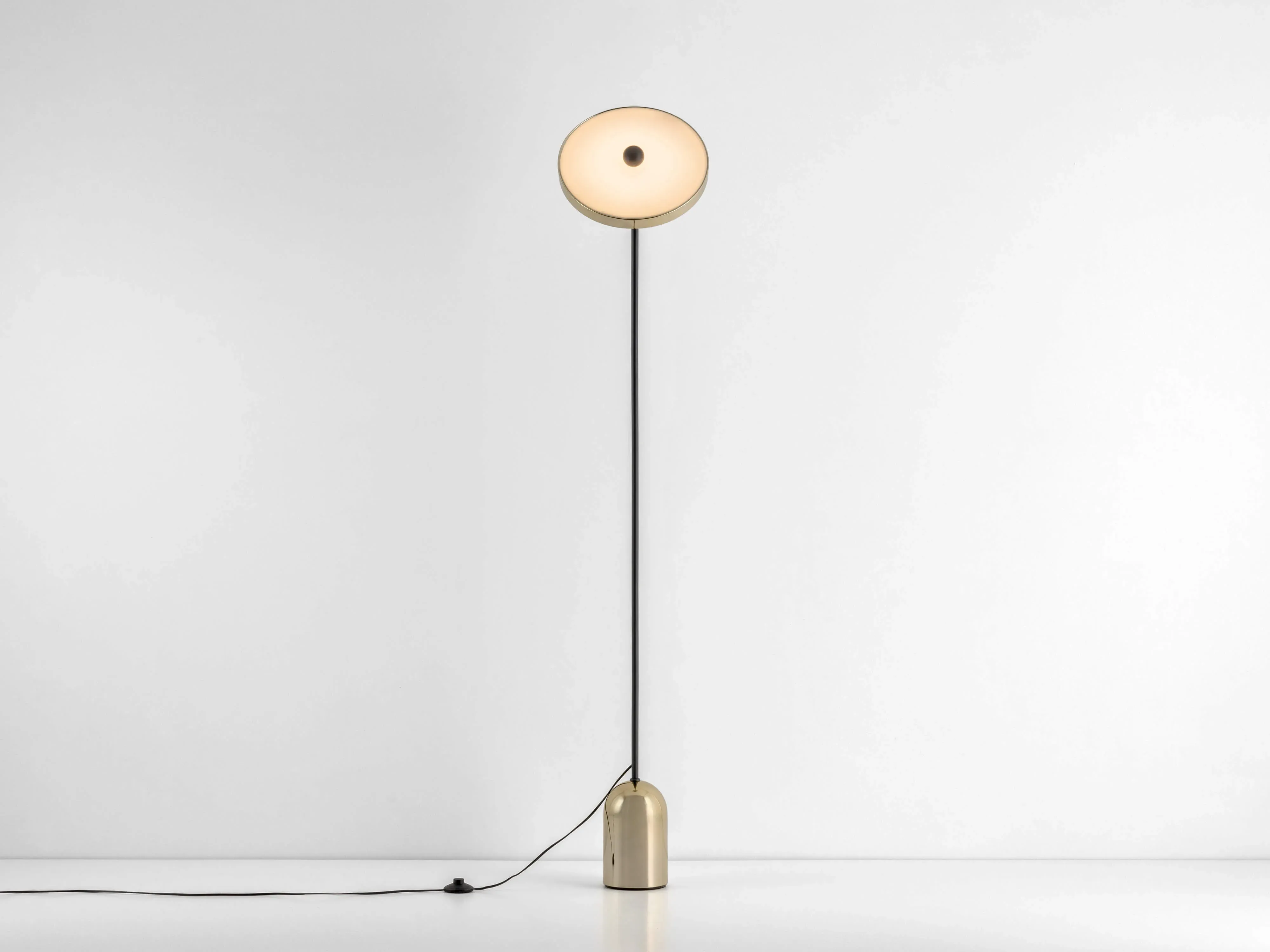 Brass Uplighter Floor Lamp image