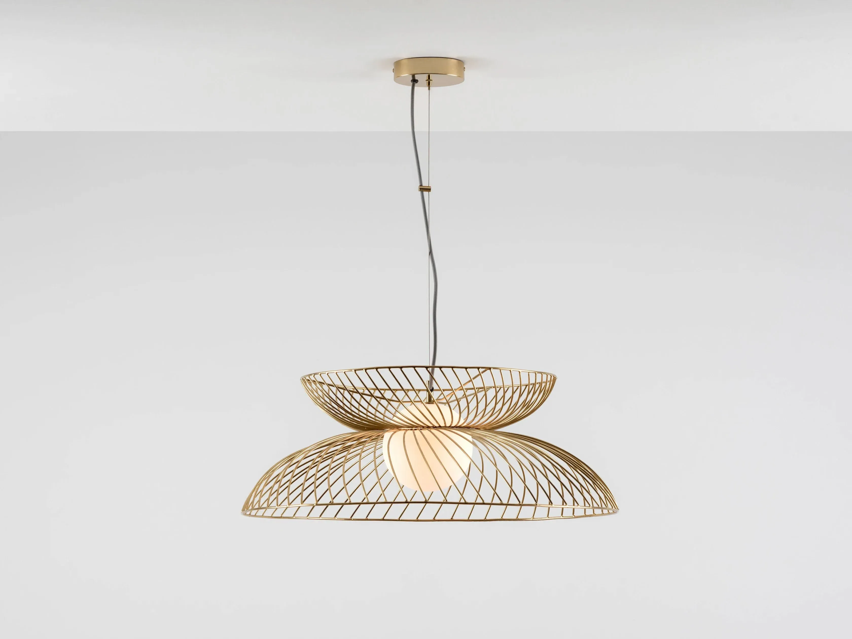 Cage Ceiling Light - Brass image