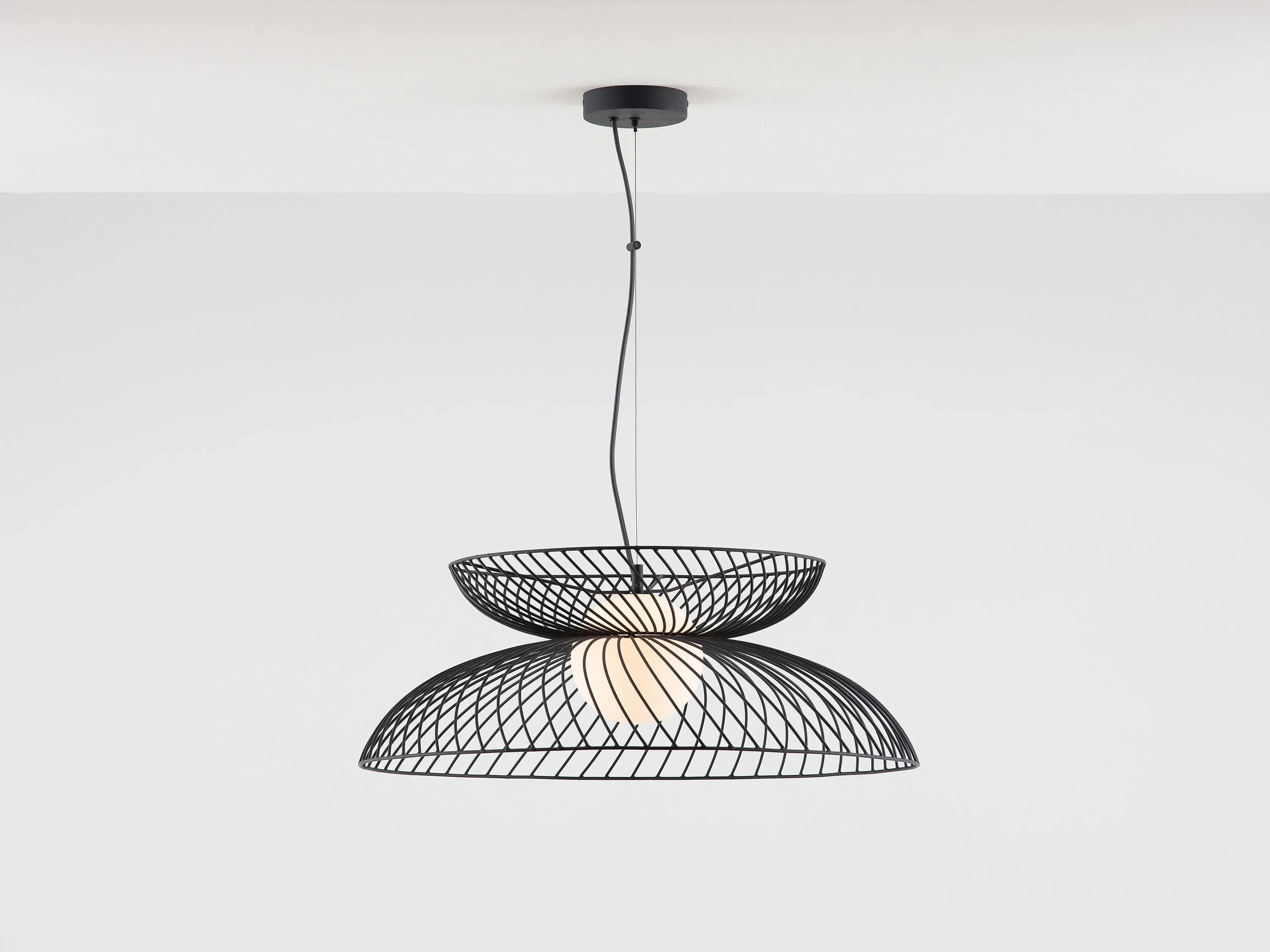 Cage Ceiling Light - Charcoal Grey