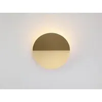 Circular Diffuser Wall Light - Brass