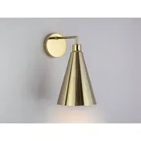 Cone Shade Wall Light - Brass