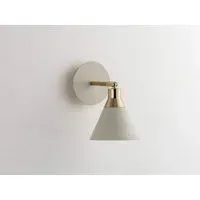 Cone Wall Light with Adjustable Arm - Sand Grey