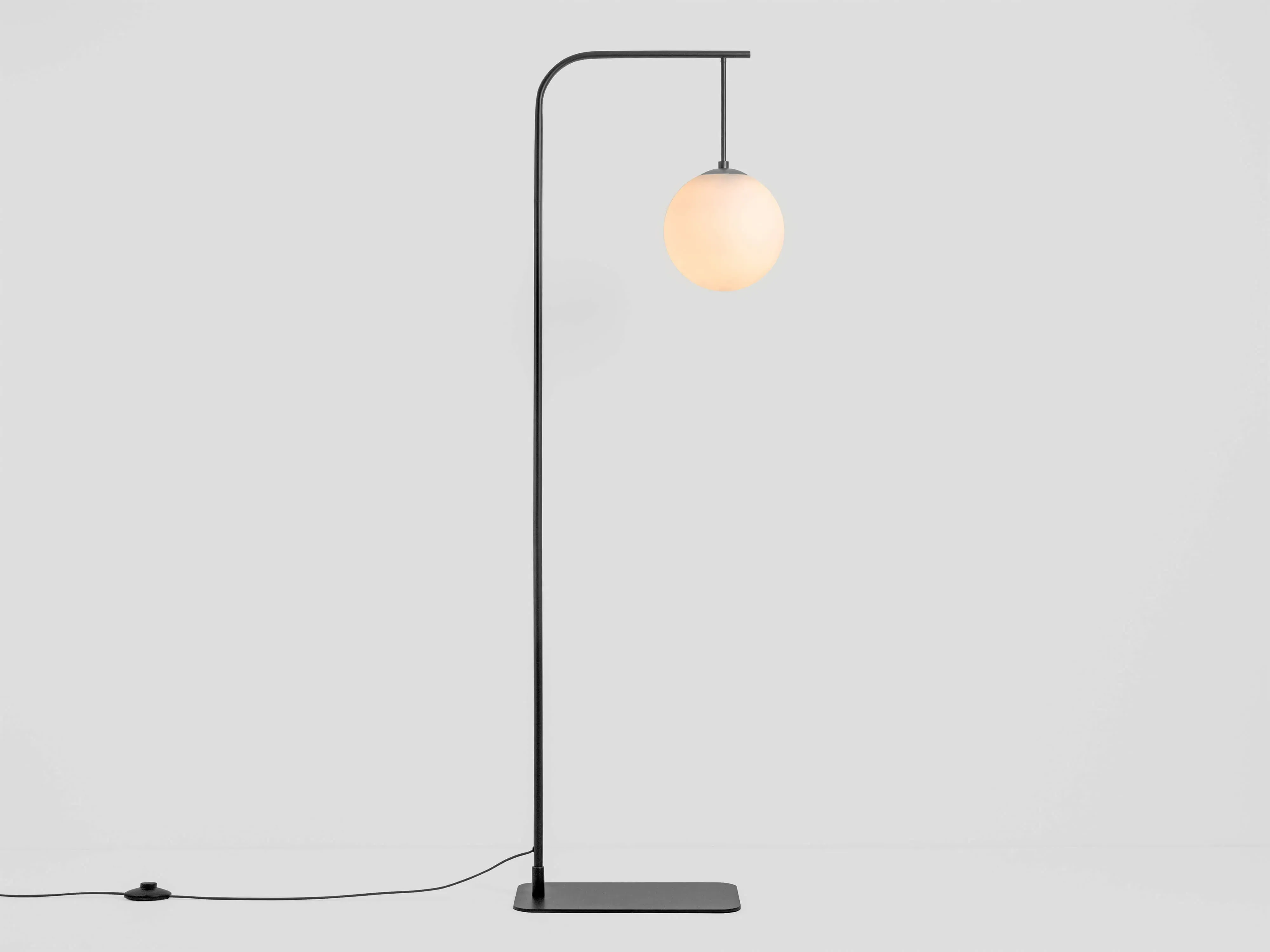 Corner Floor Lamp - Charcoal Grey