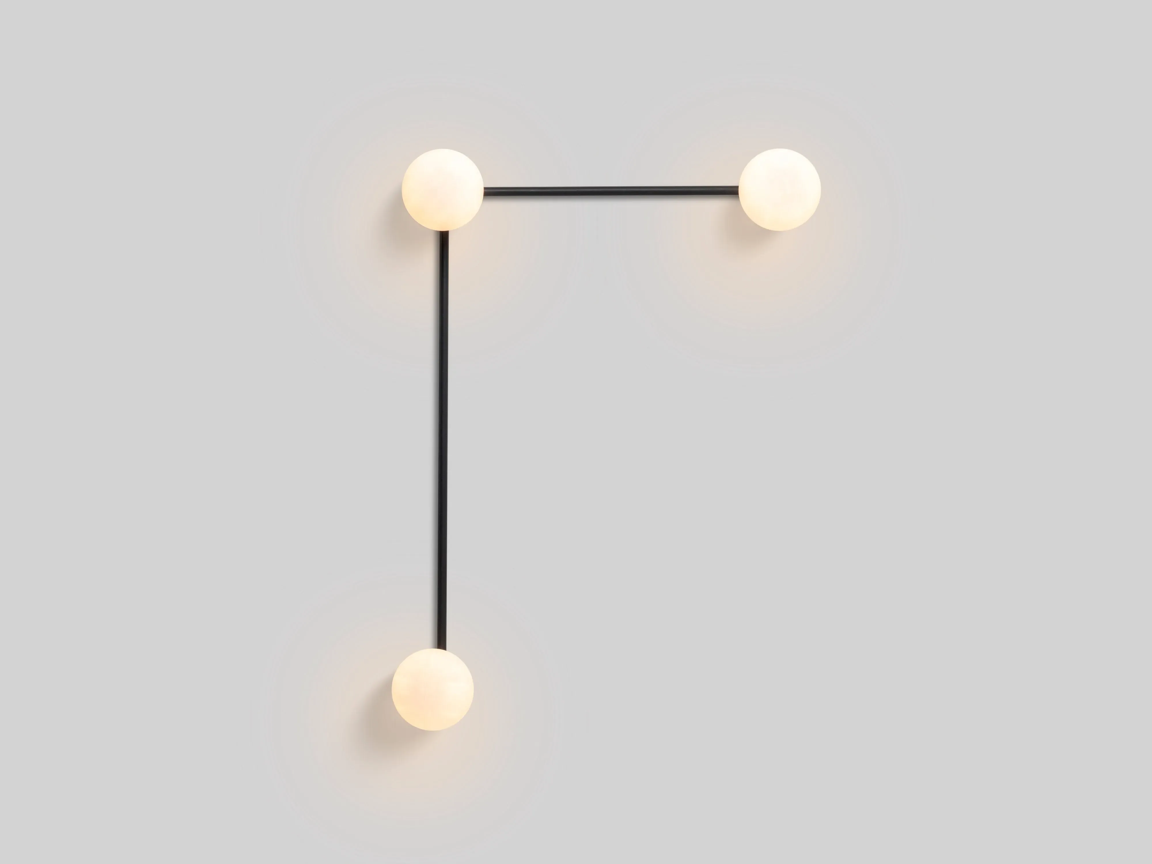 Corner Wall Light - Charcoal Grey, Metal image