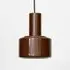 Danish Industrial Ceiling Pendant Light - Brown Enamel