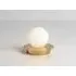 Disk Cordless Table Lamp - Brass, Opal Glass
