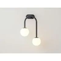 Drop Curve Wall Light - Charcoal Grey