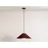 Emma Gurner Large Pleat Ceiling Pendant - Burgundy