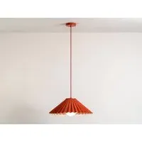 Emma Gurner Large Pleat Ceiling Pendant - Burnt Orange