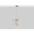 Glass Disk Chandelier Ceiling Light - White