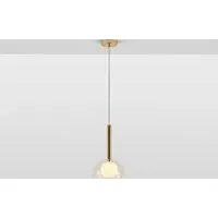 Glass Dome Ceiling Light - Clear, Brass