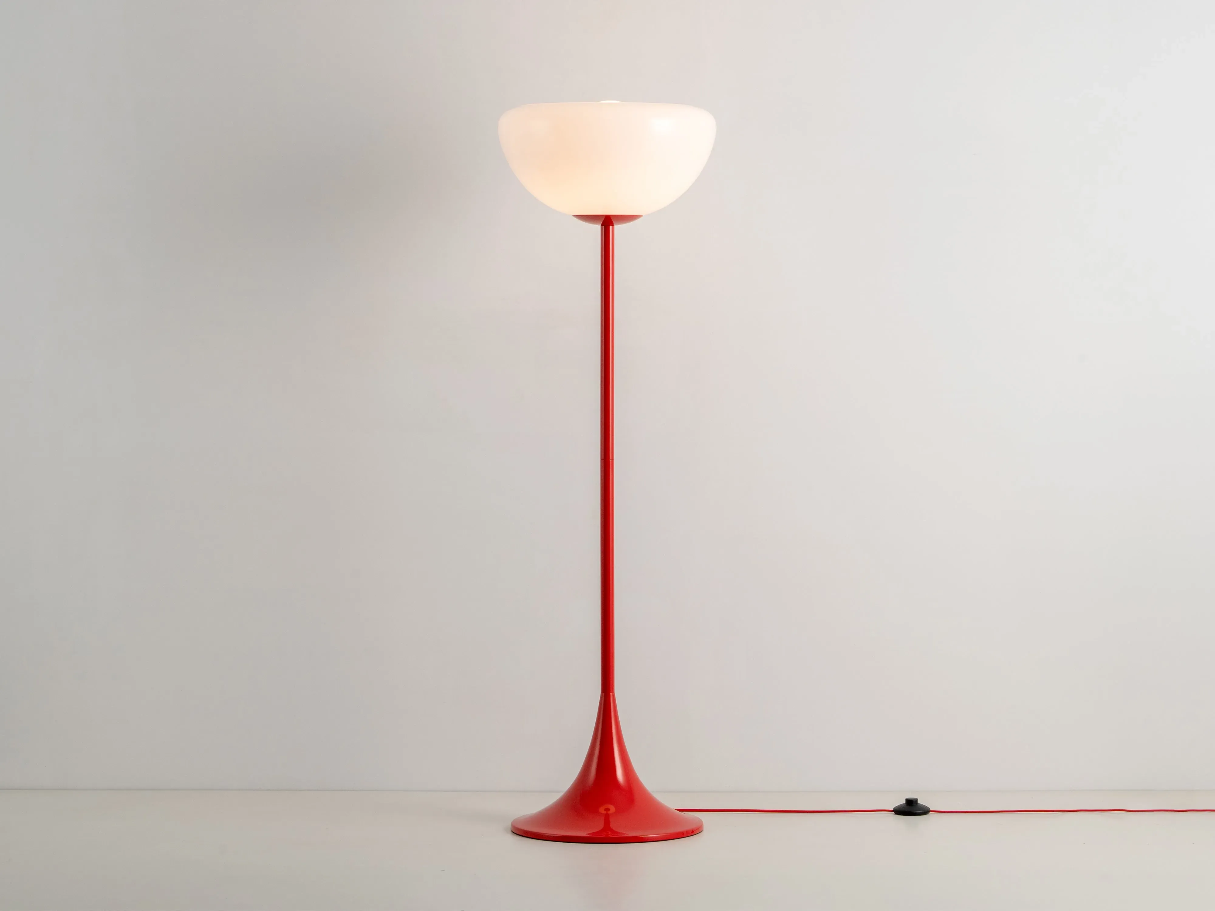 Jam Glass Bowl Floor Lamp - Red image