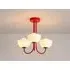 Jam Red 3 Light Dome Ceiling Light - Red